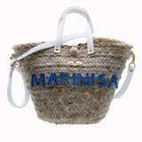 Marinisa Blue Coffa in leather
