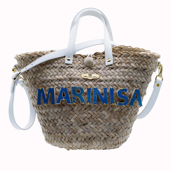 Marinisa Blue Coffa in leather
