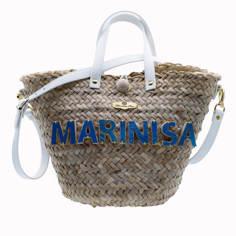 Marinisa Blue Coffa in leather